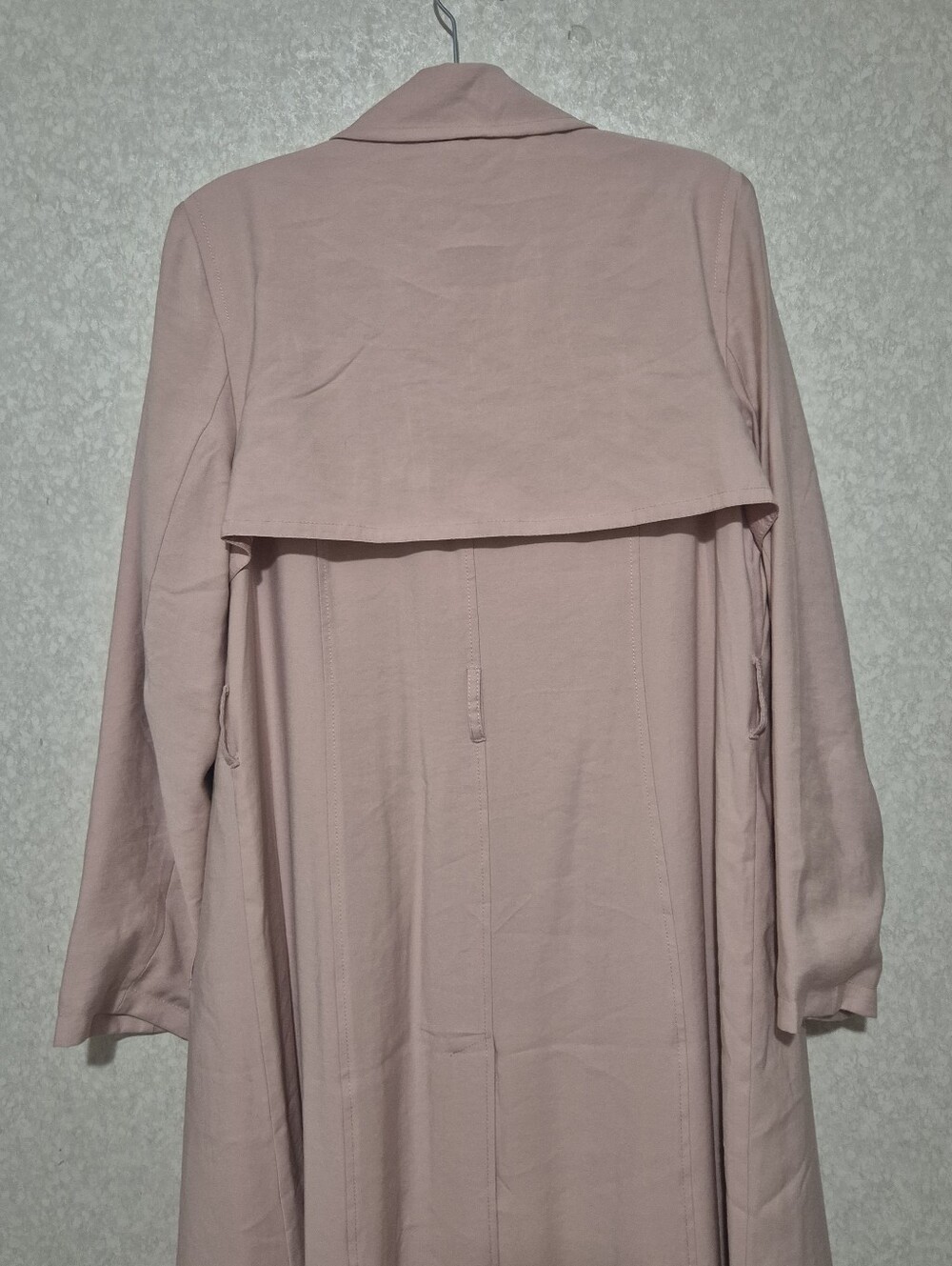 NWT Banana Republic Pale Pink Trench Coat..SIZE:L - Picture 10 of 14